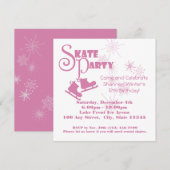 schaatsfeest kaart (Voorkant / Achterkant)