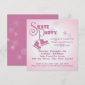 schaatsfeest kaart (Voorkant / Achterkant)