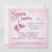 schaatsfeest kaart (Voorkant)