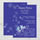 schaatsfeest kaart (Voorkant / Achterkant)