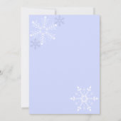 Schaatsfeest Winter Verjaardag Uitnodiging (Achterkant)