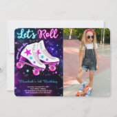 Schaatsfoto uitnodiging (Voorkant)