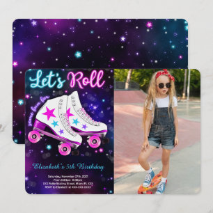 Schaatsfoto uitnodiging