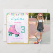 Schaatsfoto uitnodiging (Voorkant)