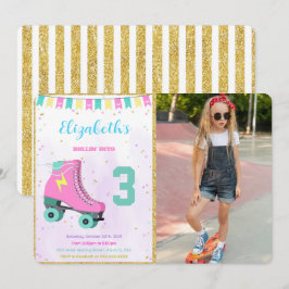 Schaatsfoto uitnodiging