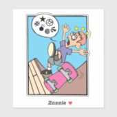 Schaatsjongen Sticker (Vel)