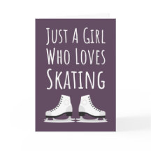 Schaatskaarten meisje roze schattig meisjesachtig