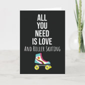 Schaatskaarten Roller Skate Schaatser Voor Kindere Kaart (Voorkant)