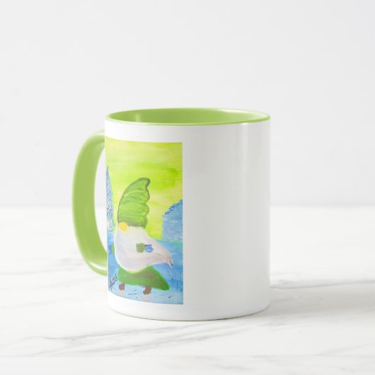 schaatskabouter mok (Voorkant links)