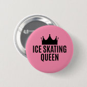 Schaatskoningin - Schaatsen Ronde Button 5,7 Cm (Voorkant /achterkant)