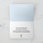 Schaatsleraar Kersthond Schaatsen Kaart (Binnen)