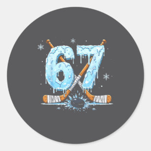 Schaatsliefhebbers nummer zes 7 Drip Hockey 6 Zeve Ronde Sticker