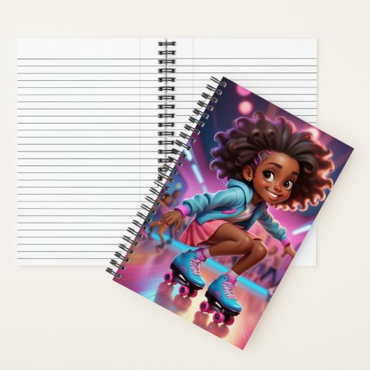 Schaatsmeisje Notitieboek (Binnen)