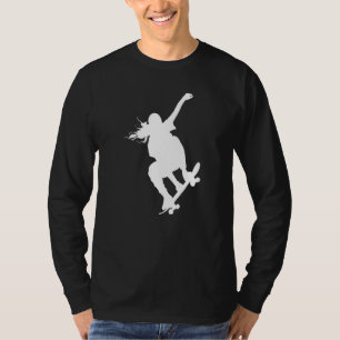 Schaatsmeisje Skate-enthousiast Skateboarden Skate T-shirt