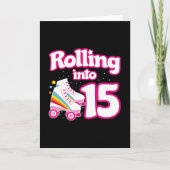 Schaatspartij - 15e verjaardagsfeestje - Roller Sk Kaart (Voorkant)