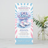 Schaatspartij Toegangsticket één persoon Kaart (Staand voorkant)