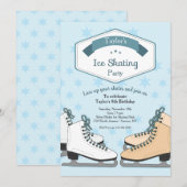 Schaatspartij Uitnodiging (Voorkant / Achterkant)