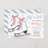 Schaatspartij Uitnodiging (Voorkant / Achterkant)