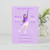 Schaatspartij Uitnodiging (Staand voorkant)