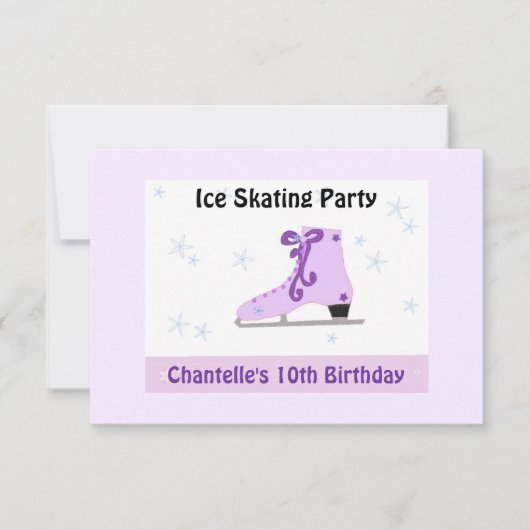 Schaatspartij Uitnodiging (Voorkant)