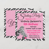 Schaatspartij uitnodigingen (Voorkant / Achterkant)