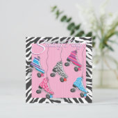 Schaatspartij Uitnodigingen (Staand voorkant)