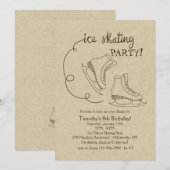Schaatsparty Kaart (Voorkant / Achterkant)