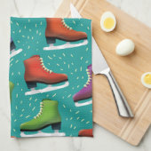 Schaatspatroon Theedoek (Quarter Fold)