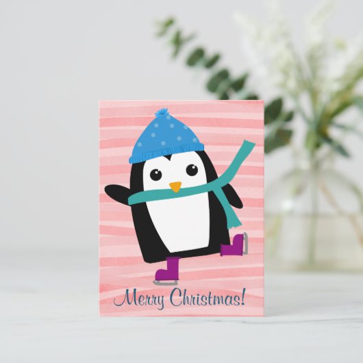 Schaatspinguïn, briefkaarten (Staand voorkant)