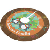 Schaatspinguïns en kerstbomen boomrok 3 kerstboom rok (Gekanteld)