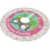 Schaatspinguïns en kerstbomen boomrok kerstboom rok (Gekanteld)