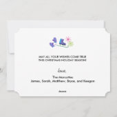 Schaatspinguïns Kerstvakantie Feestdagenkaart (Achterkant)