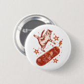 Schaatsplank Kat Y2K 90s Stijl Ronde Button 5,7 Cm (Voorkant /achterkant)