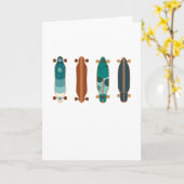 Schaatsplank Set Skater Skateboard Cadeau Kaart (Gele Bloem)