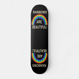 Schaatsplanken Regenbogen Zijn Mooi Glitter Persoonlijk Skateboard