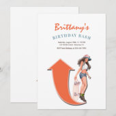 Schaatsplankrijdster Kaart (Voorkant / Achterkant)