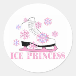 Schaatsprinses Ronde Sticker