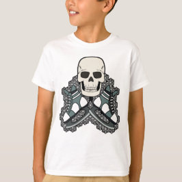 Schaatsschedel Jolly Roger Piratenvlag T-shirt