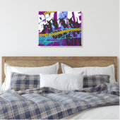 Schaatsstad Canvas Afdruk (Insitu (Slaapkamer))