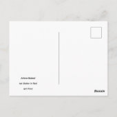 Schaatsster in het rood, briefkaart (Achterkant)