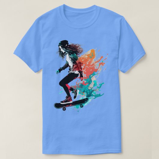 schaatsster meisje 11 t-shirt (Design voorkant)