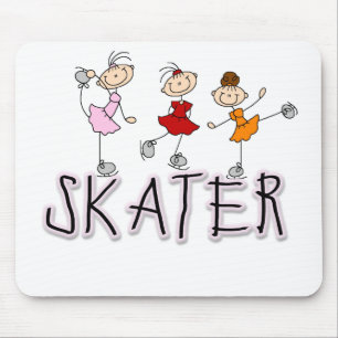 Schaatsster Meisje Stok Muismat