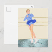 schaatsster Pirouette, Briefkaart (Voorkant / Achterkant)
