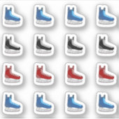 Schaatsstiefel ijshockey Wedstrijddag Sportherinne Sticker (Voorkant)