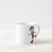 Schaatsstokfiguur Espresso Kop (Voorkant rechts)