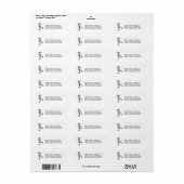 Schaatsstokfiguur Etiket (Full Sheet)