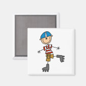 Schaatsstokfiguur Magneet (Voorkant / Achterkant)