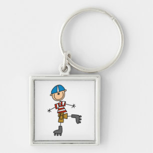 Schaatsstokfiguur Sleutelhanger