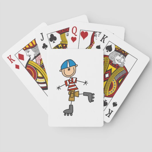 Schaatsstokfiguur Speelkaarten (Achterkant)