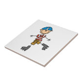 Schaatsstokfiguur Tegeltje (Zijkant)